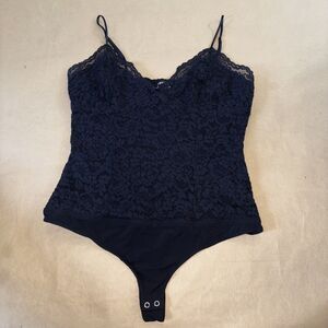 Black Lace Bodysuit Express Size Large